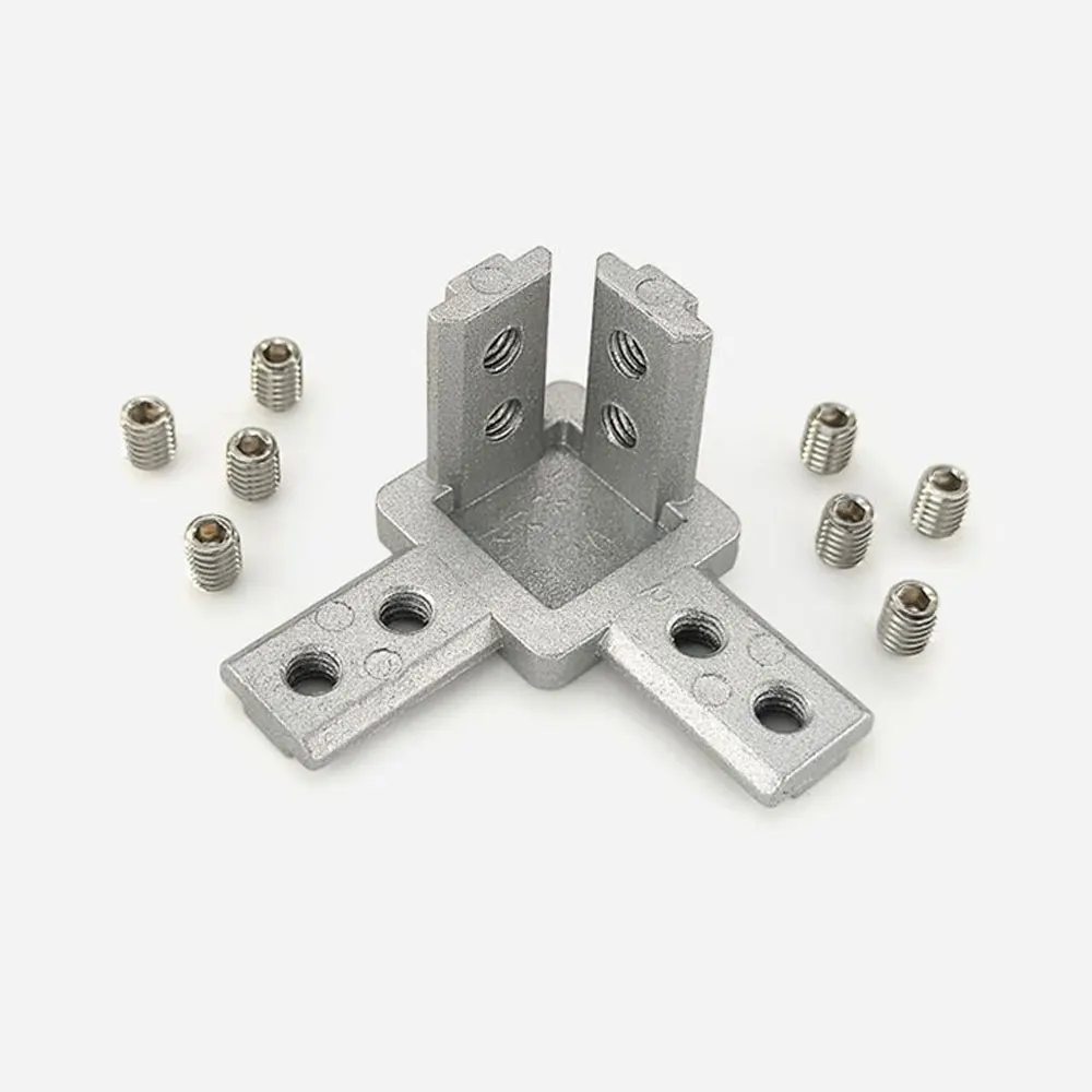 Aluminum T-Slot Profile - 10 szt. Złączka narożna 3-drożna EU