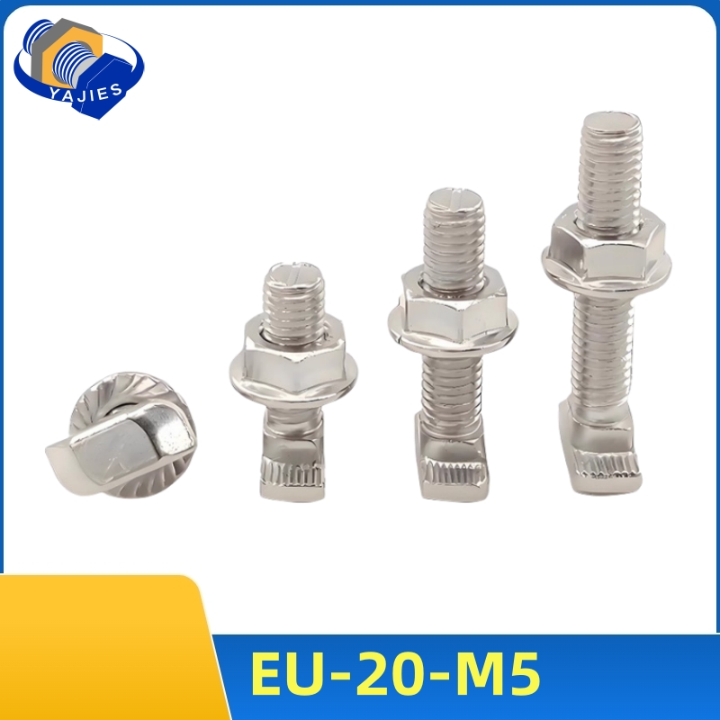 Aluminum T-Slot Profile - 10 Zestawów Śrub T M5 i