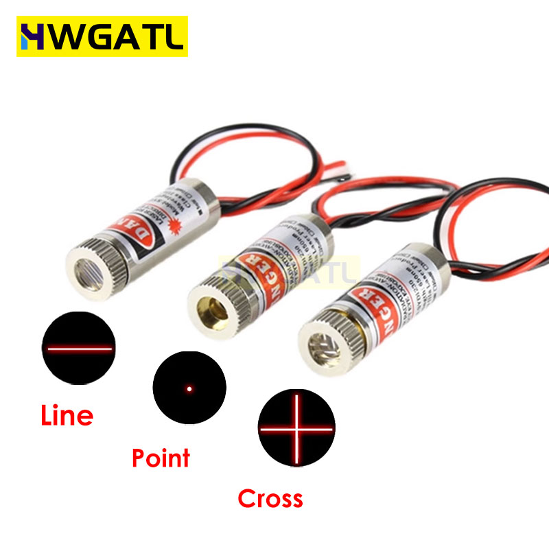 Industrial Laser Line Module - 650nm 5mW Czerwony punkt / linia
