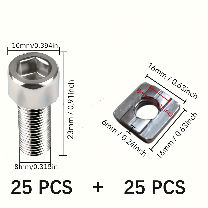 25 Zestawów Stalowych Nakrętek – Aluminum T-Slot Profile recenzja i cena