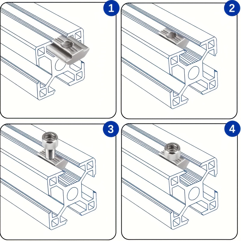 25 Zestawów Stalowych Nakrętek – Aluminum T-Slot Profile recenzja i cena