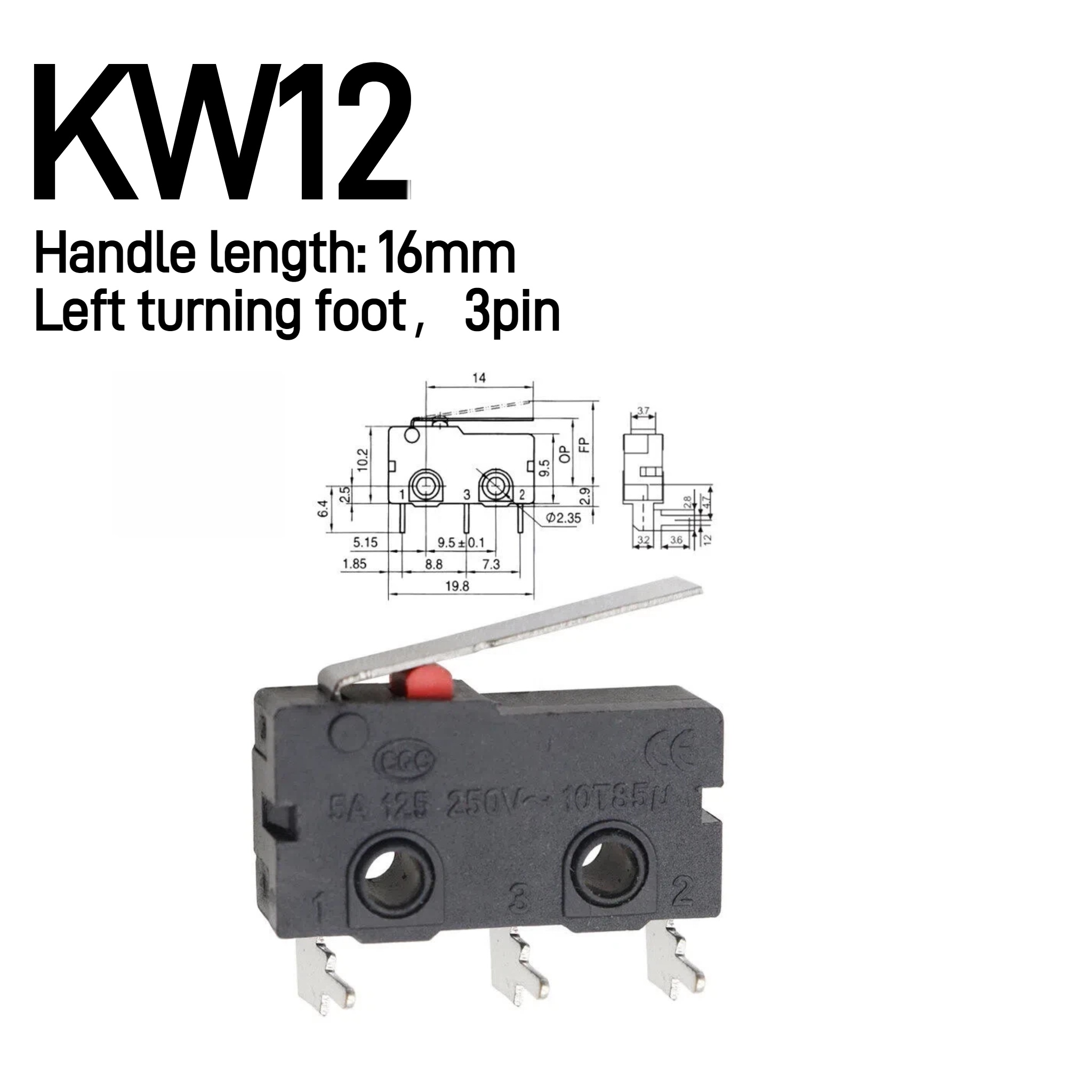 5-10-30 szt. 5A 125V250V Wyłąc – Limit Switch Cnc recenzja i cena