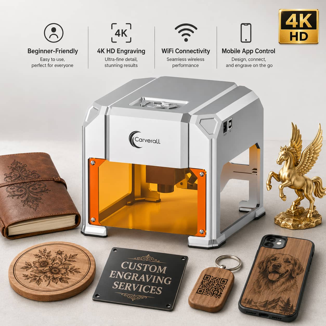 Laserowa grawerka Carverall, K – Industrial Laser Engraving Machine recenzja i cena